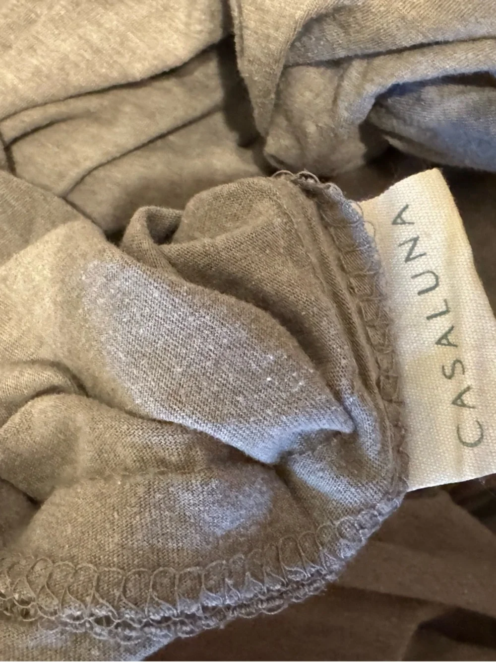 Gray Jersey Knit Duvet Cover